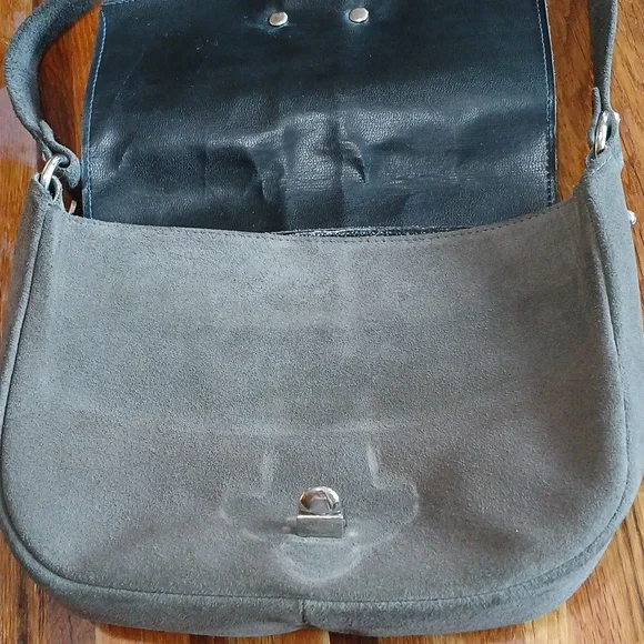 Vintage Smartaire Miss America Suede Purse - Picture 9 of 11